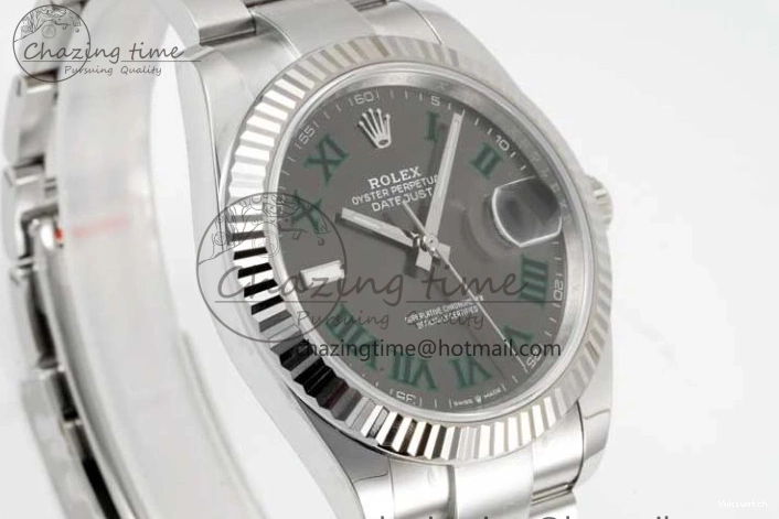 Roman Bracelet Edition Oyster 41 Dial 126334 DateJust Steel Gray Clean on 1:1 VR3235 904L Best 0506